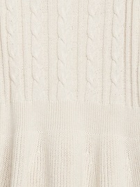 View large product image 3 of 3. Kids Cable Knit Flounce Dress