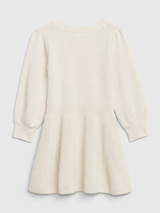 View large product image 2 of 3. Kids Cable Knit Flounce Dress