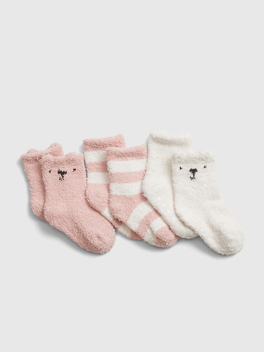 View large product image 1 of 1. Baby Fuzzy Socks (3-Pack)