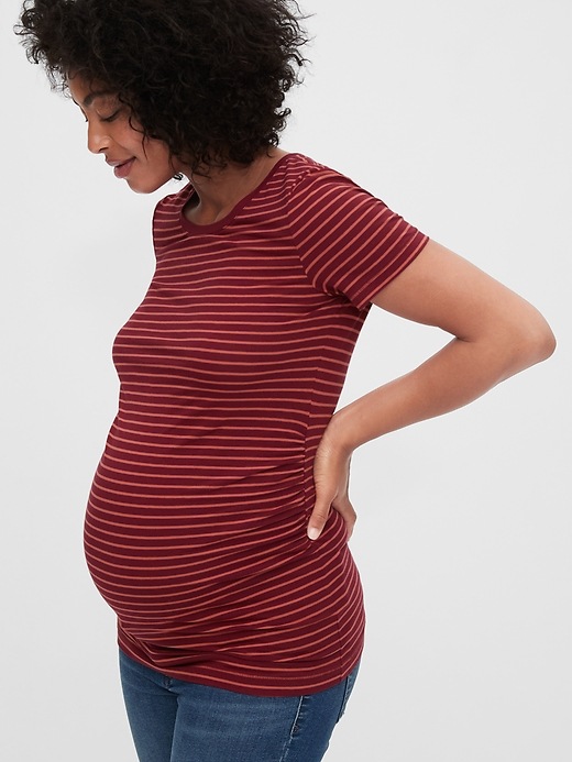 Maternity Pure Body Crewneck T-Shirt | Gap