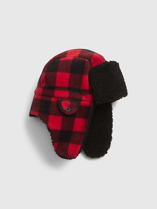 View large product image 1 of 1. Kids Sherpa Lined Trapper Hat