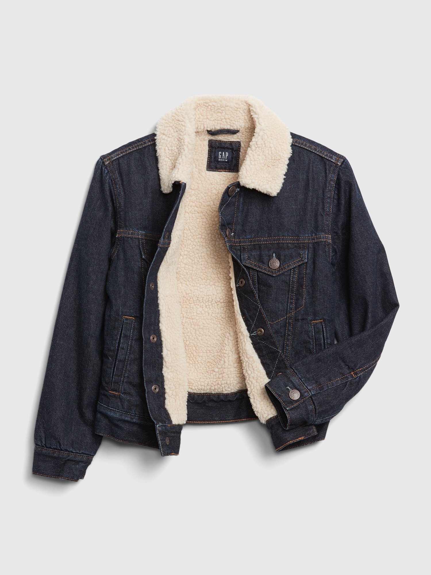 gap sherpa lined jacket