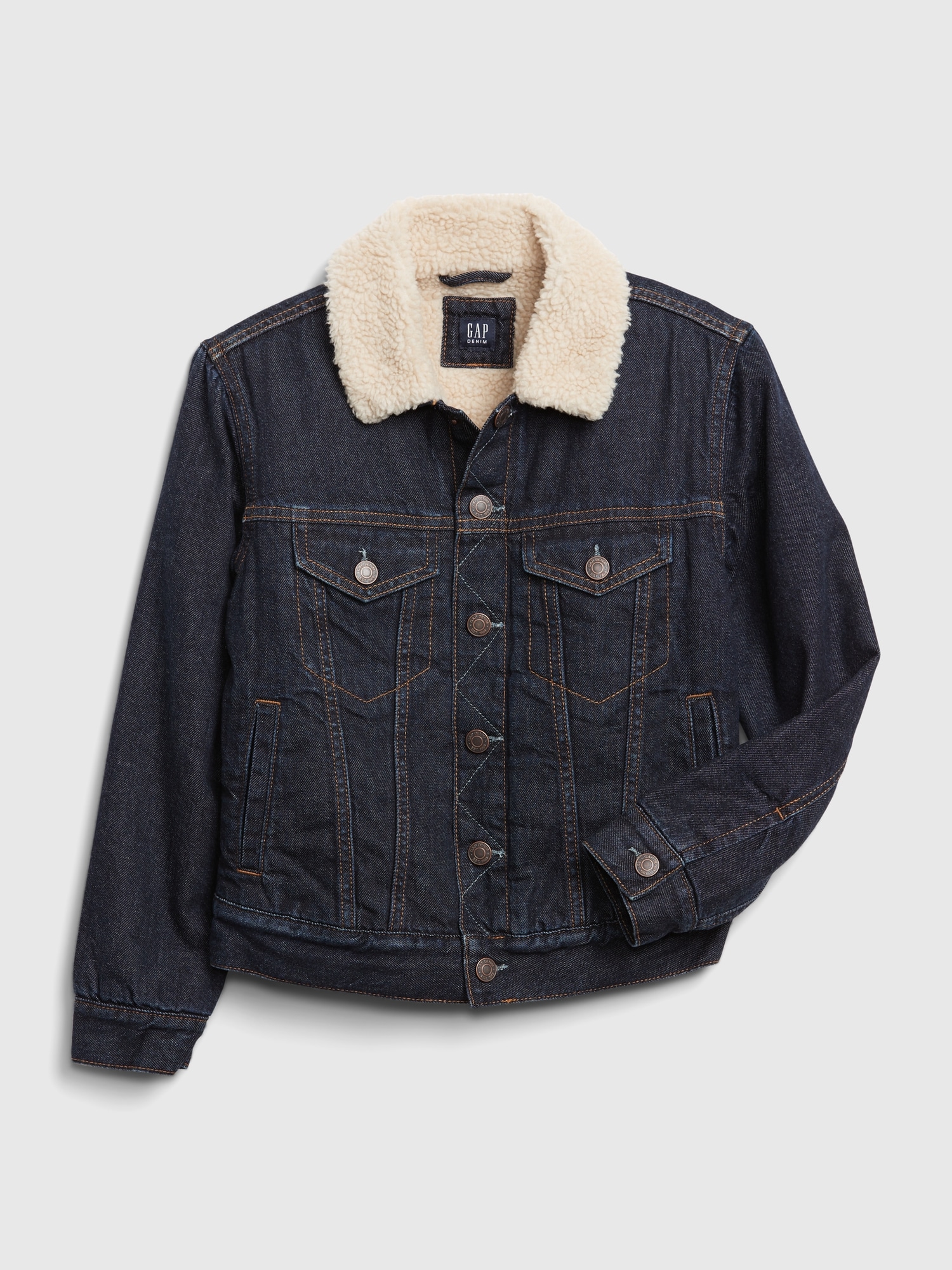 gap sherpa lined jacket