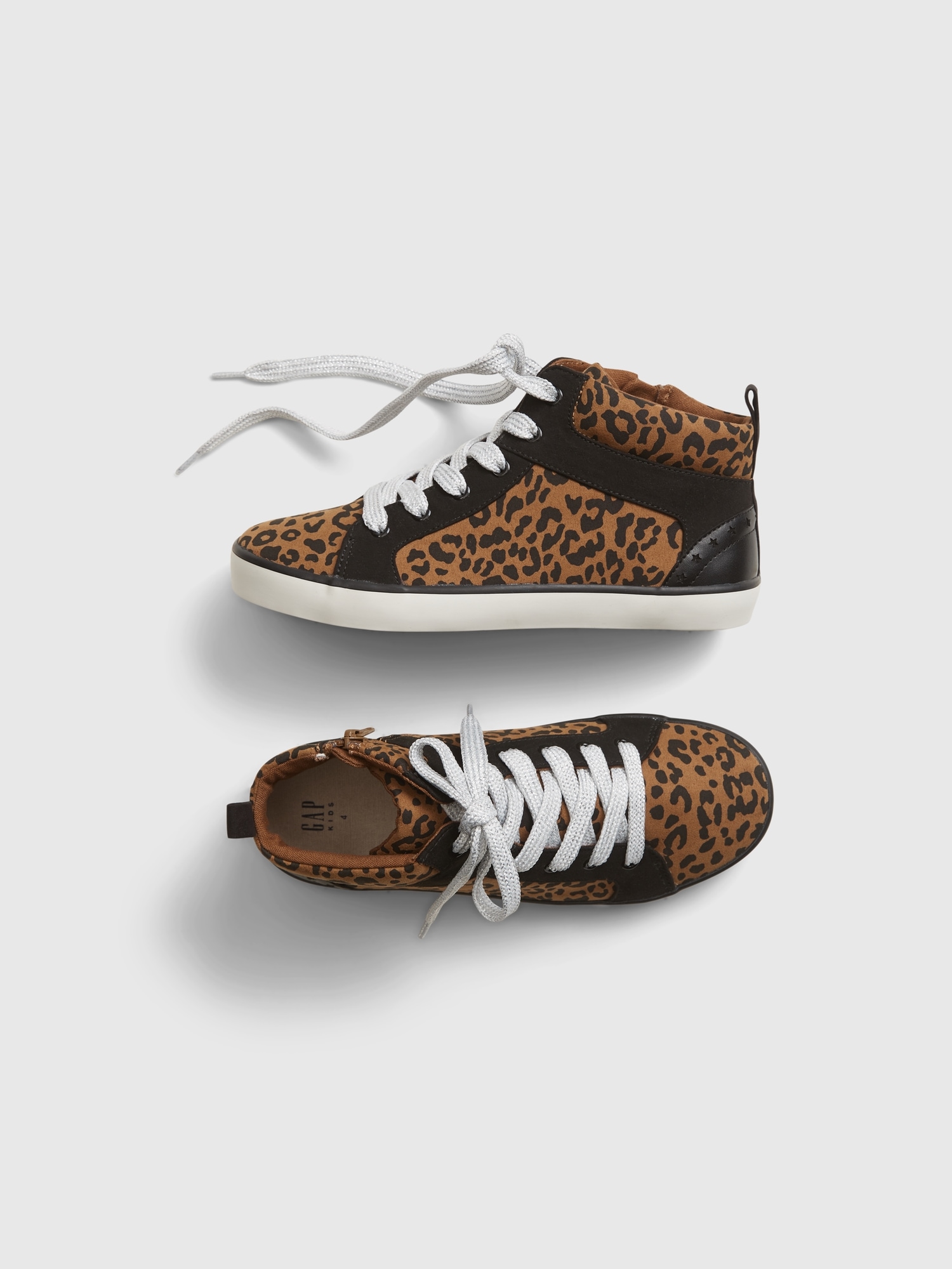 kids leopard sneakers