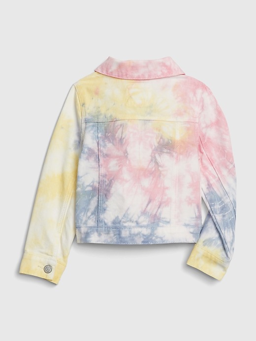 2 of 8 showing, with the color tie dye of product Toddler Tie-Dye Denim Jacket