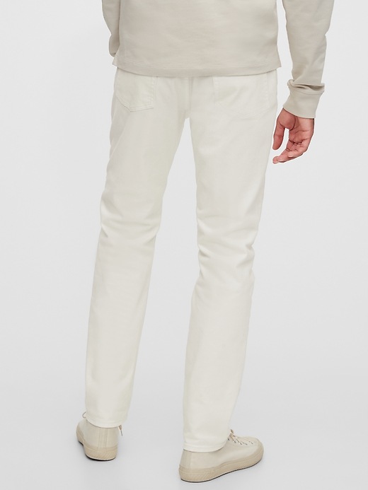 2 of 8 showing, with the color white of product Slim Jeans with GapFlex