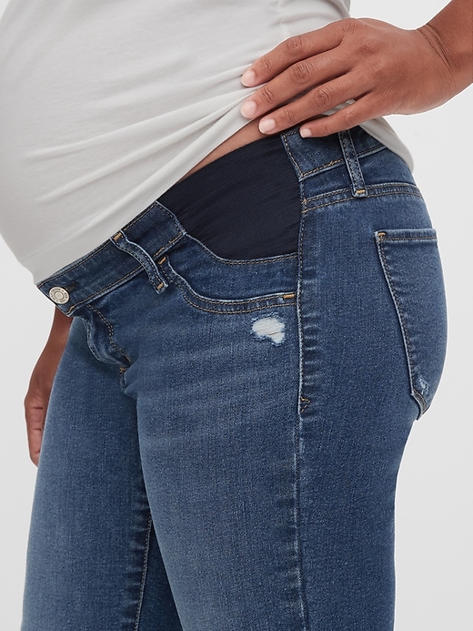 Image number 3 showing, Maternity Inset Panel Favorite Jeggings With Washwell&#153