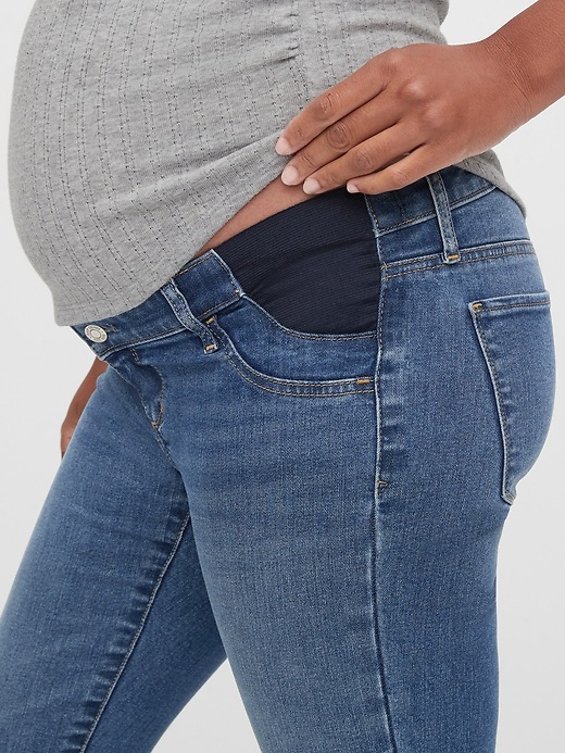 Maternity Inset Panel Favorite Jeggings Gap