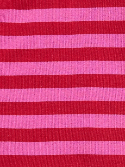2 of 8 showing, with the color happy pink of product Kids Stripe PJ Set