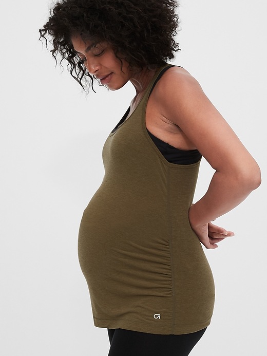 Image number 7 showing, Maternity GapFit Breathe Racerback Tank Top