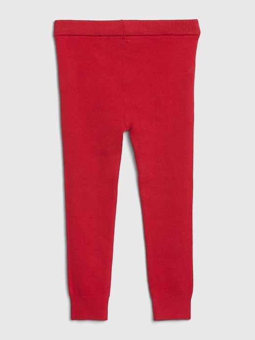 2 of 8 showing, with the color modern red of product Toddler Sweater Leggings