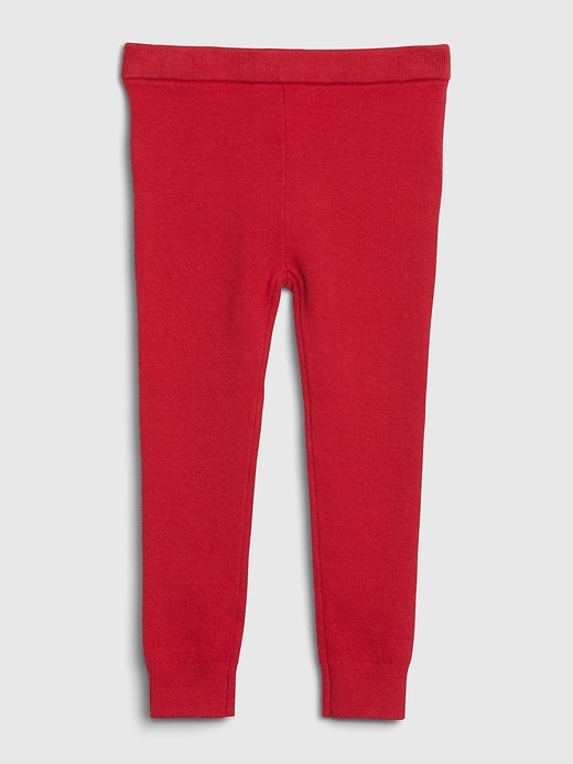 1 of 8 showing, with the color modern red of product Toddler Sweater Leggings
