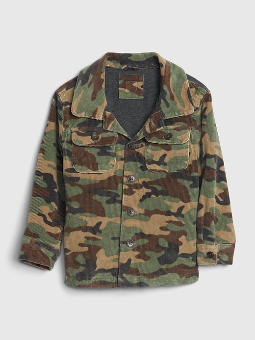 Image number 1 showing, Toddler Camo Cord Jacket
