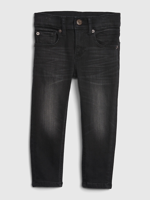 1 of 8 showing, with the color black wash of product Toddler Skinny Jeans with Washwell™