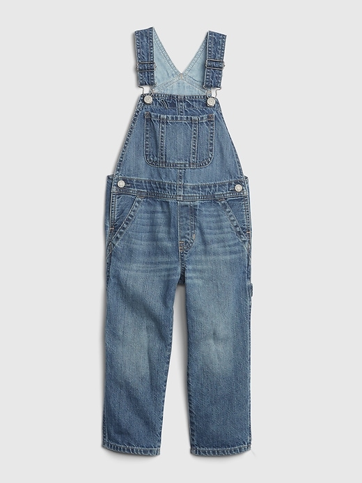 Image number 1 showing, Toddler Denim Overalls with Washwell&#153