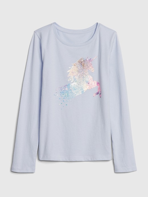 1 of 8 showing, with the color jet stream blue of product Kids Graphic T-Shirt