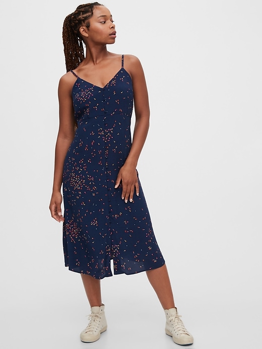 Navy blue cami dress sales