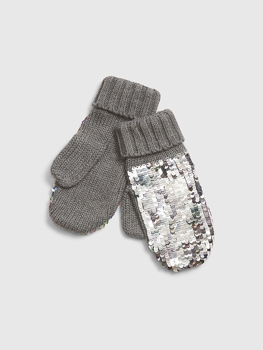 Image number 2 showing, Kids Flippy Sequin Mittens