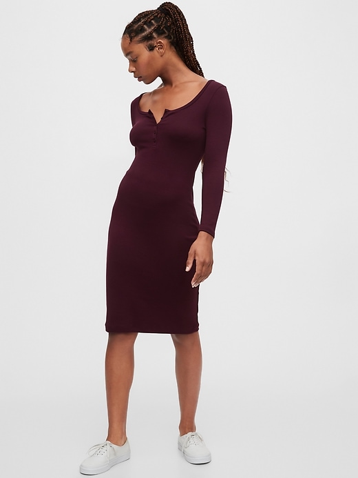 Image number 7 showing, Henley Midi Dress