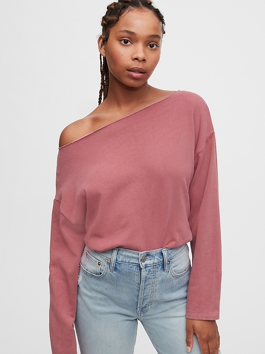 Over The Shoulder Pullover Sweatshirt