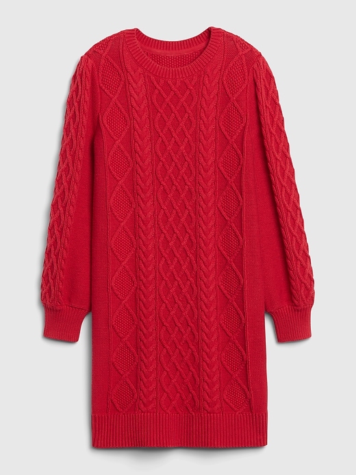 Image number 5 showing, Kids Cable Knit Sweater Dress