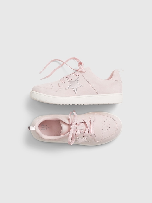 1 of 8 showing, with the color misty rose of product Kids Pink Sneakers