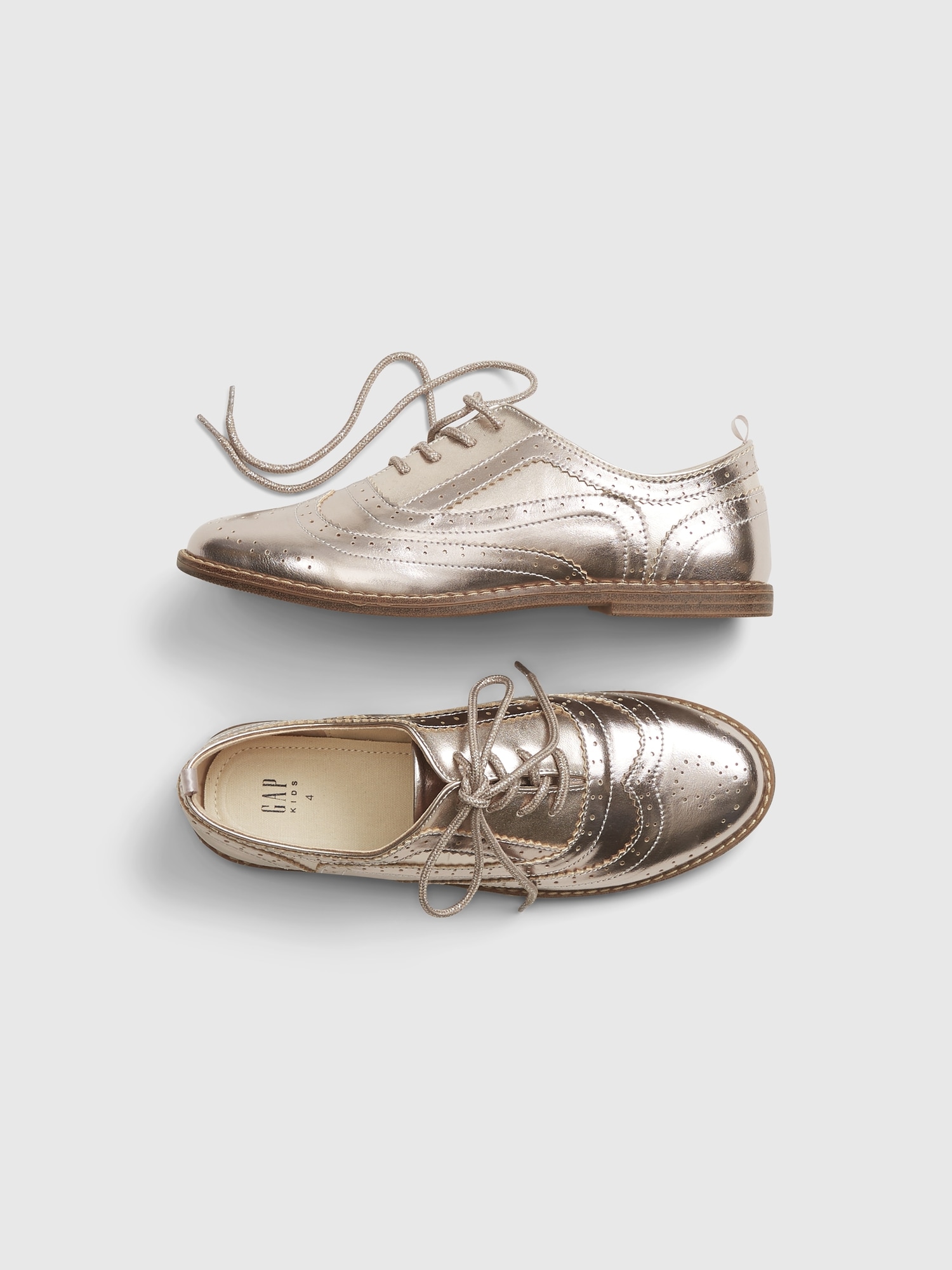 Kids Metallic Oxford Shoes | Gap