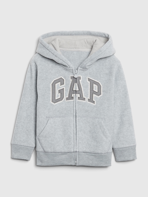 1 of 8 showing, with the color light heather gray of product Toddler Gap Logo Hoodie