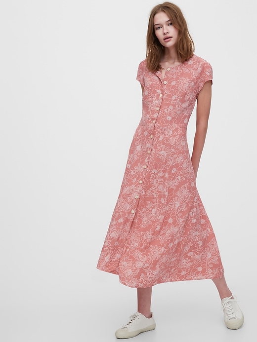 Image number 6 showing, Button-Front Midi Dress