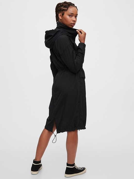 2 of 8 showing, with the color true black of product GapFit Upcycled Parka