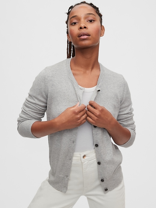 Image number 9 showing, Button-Front Cardigan