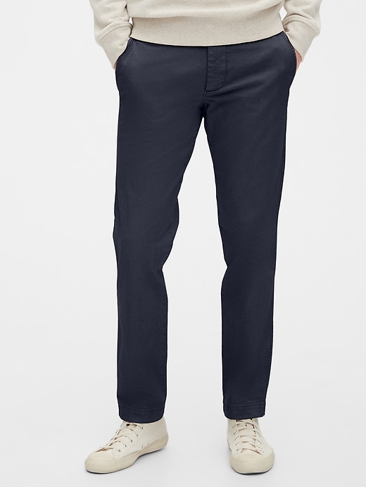 vintage wash khakis in slim fit with gapflex