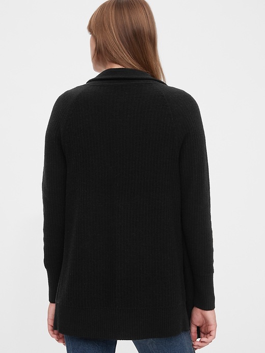 2 of 8 showing, with the color true black of product True Soft Cardigan