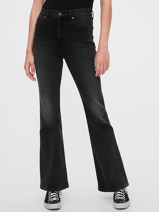 High Rise Flare Jeans with Secret Smoothing Pockets | Gap