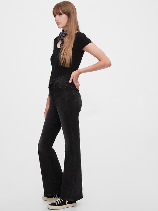 Image number 3 showing, High Rise Flare Jeans with Secret Smoothing Pockets