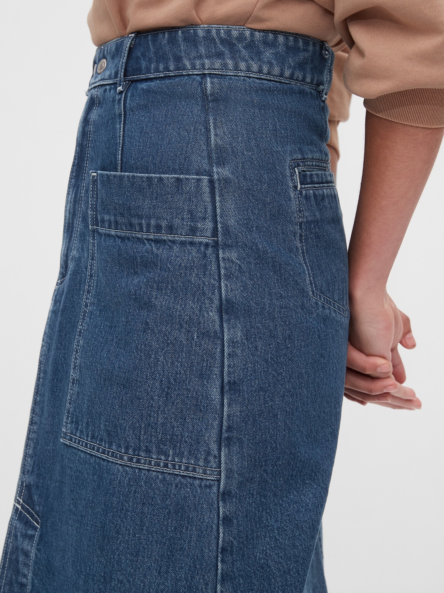 a line skirt jeans