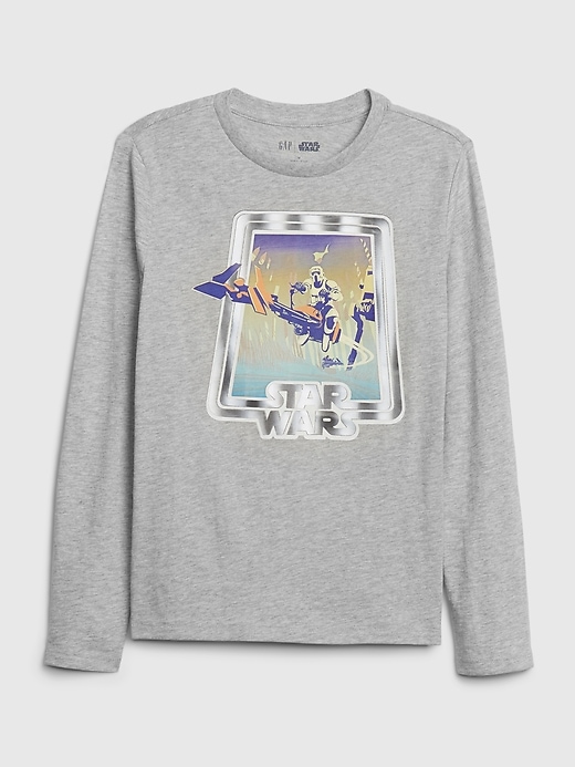 View large product image 1 of 1. GapKids &#124 Star Wars&#153 Interactive Graphic T-Shirt