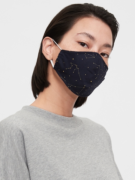2 of 8 showing, with the color constellation of product Adult Contour Mask with Filter Pocket (3-Pack)