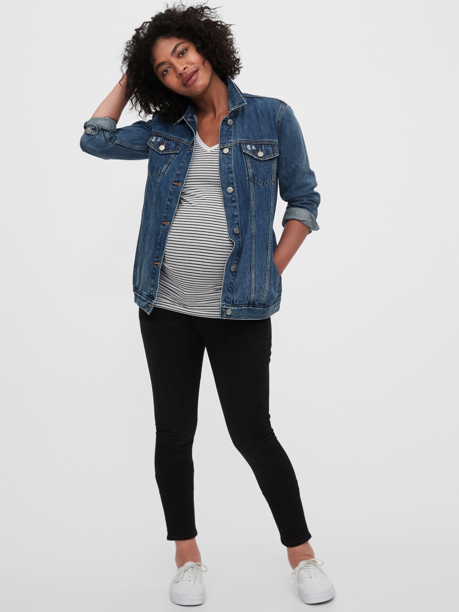Maternity True Waist Full Panel True Skinny Jeans Gap