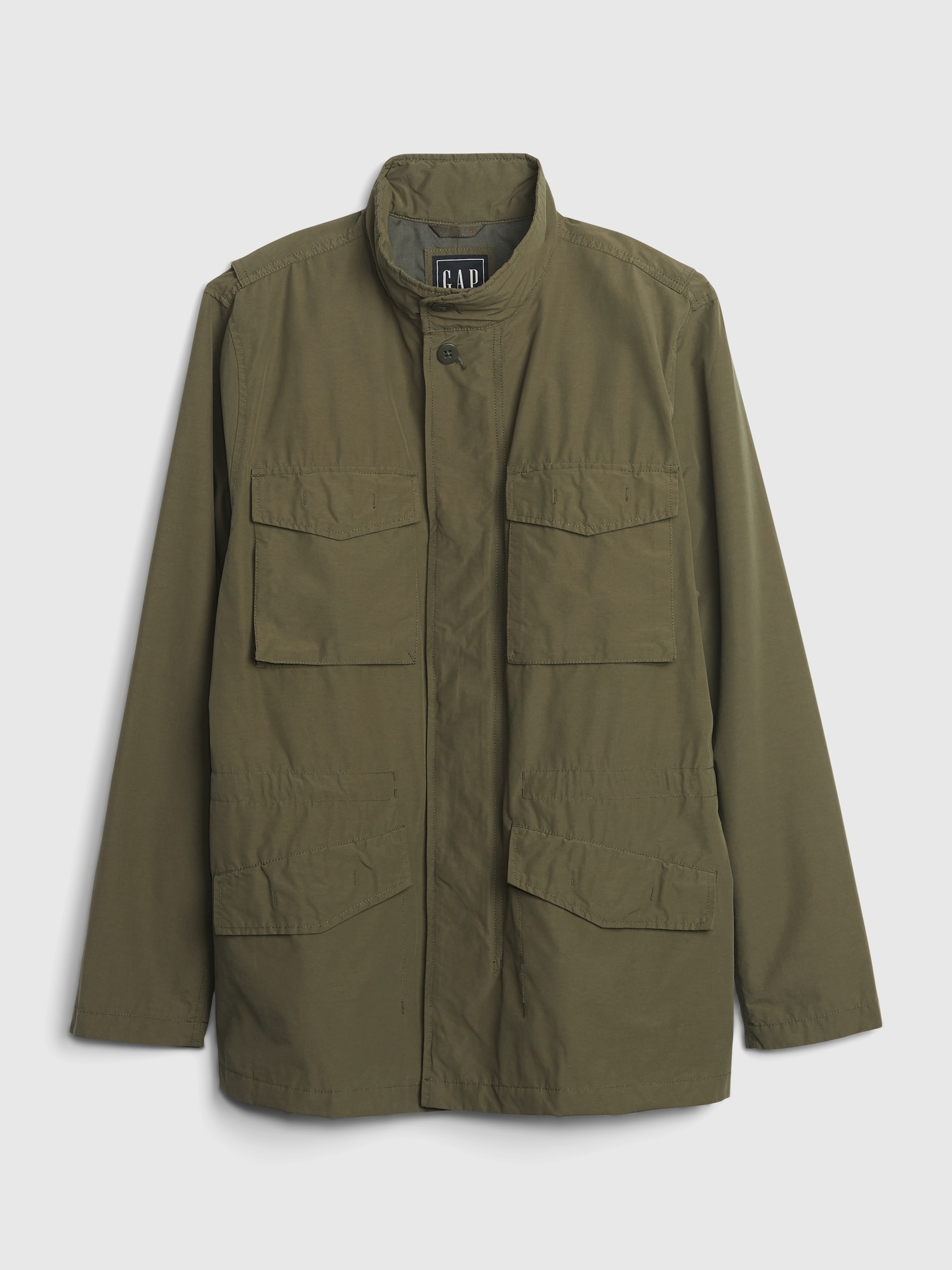 gap waxed military jacket