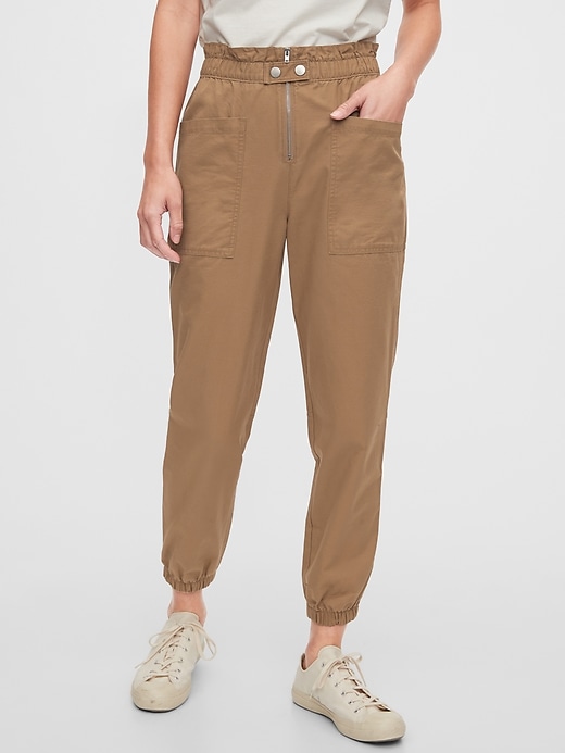View large product image 1 of 1. High Rise Utility Cargo Joggers