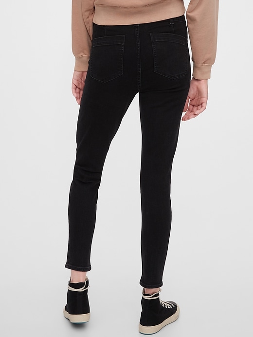 Image number 2 showing, High Rise True Skinny Jeans with Secret Smoothing Pockets