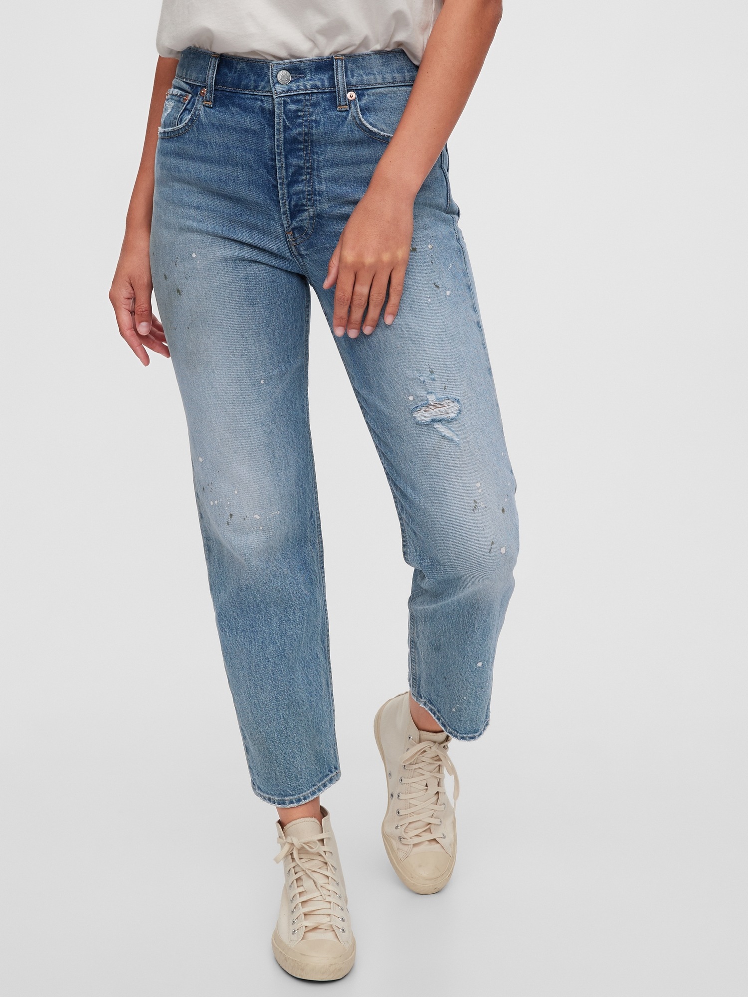 Gap cheeky straight clearance high rise jeans