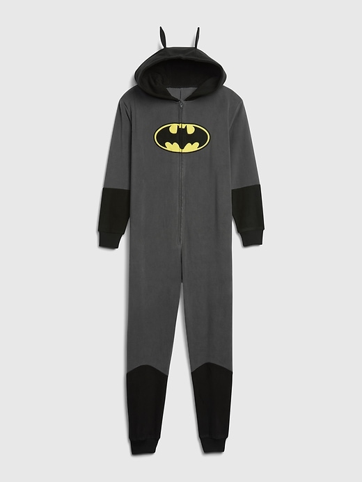 1 of 8 showing, with the color true black of product GapKids &#124 DC™ Batman One-Piece