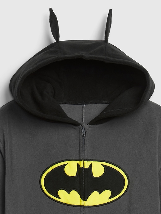 2 of 8 showing, with the color true black of product GapKids &#124 DC™ Batman One-Piece