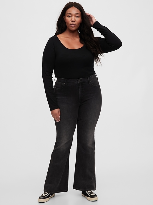 Image number 6 showing, High Rise Flare Jeans with Secret Smoothing Pockets