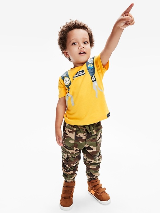 Image number 4 showing, Toddler Cargo Camo Pants