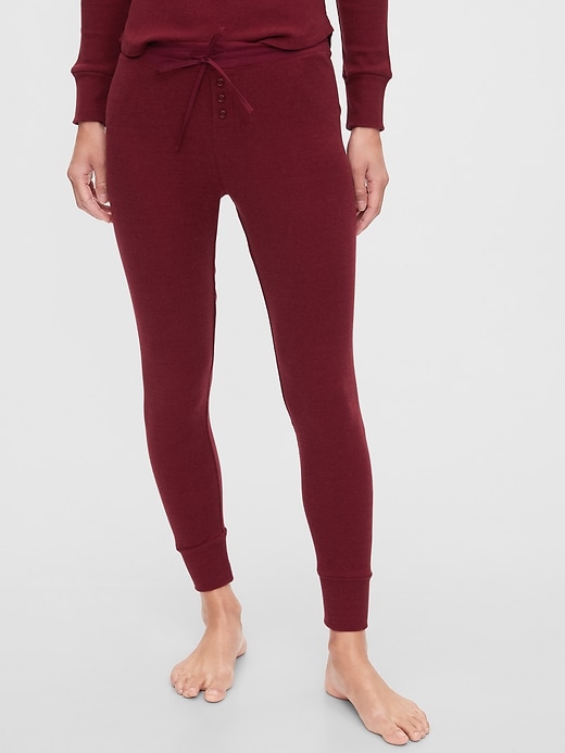1 of 8 showing, with the color red delicious of product Ribbed Joggers in Modal