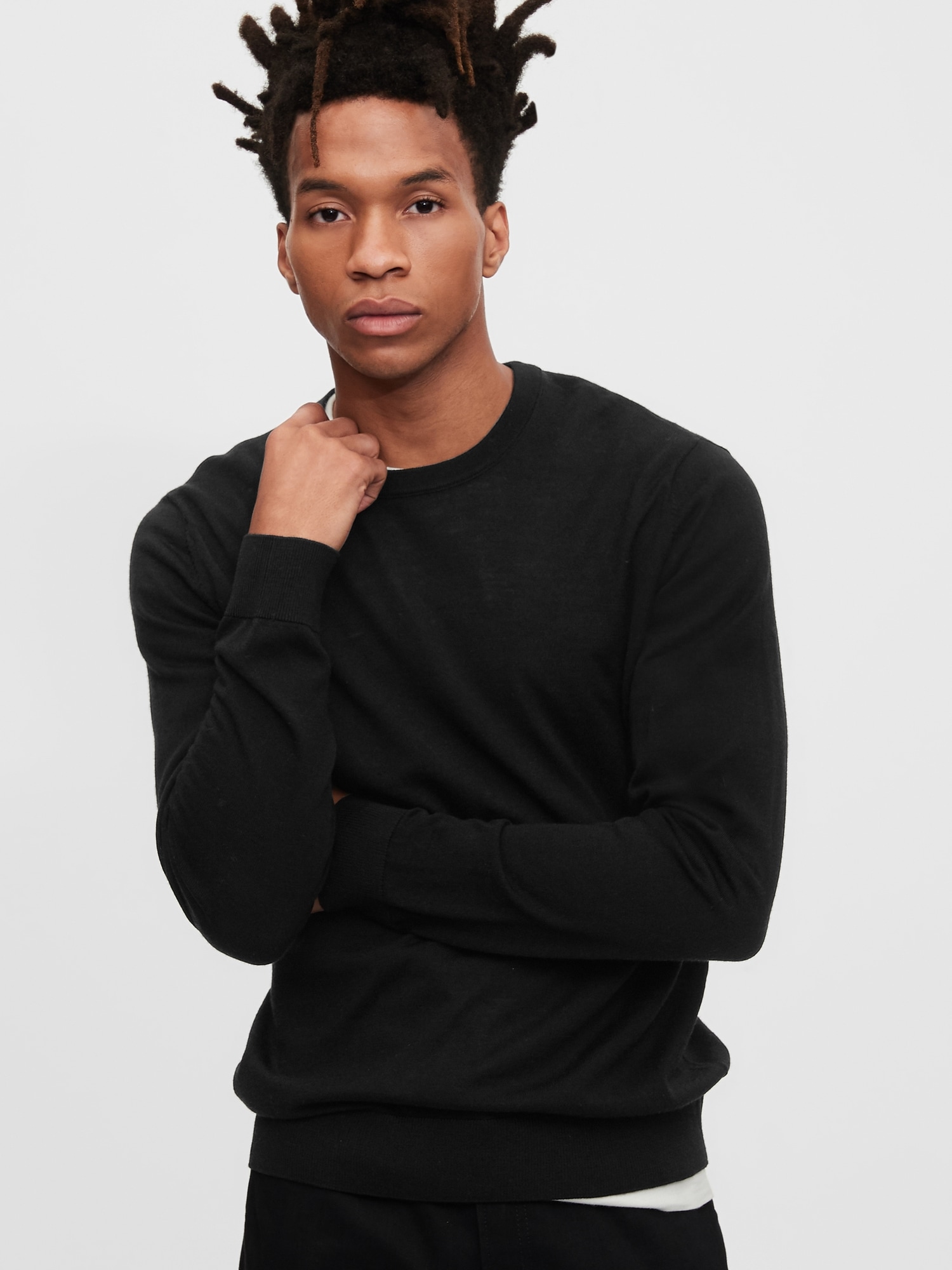 gap merino crewneck sweater