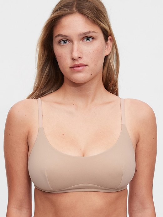 1 of 8 showing, with the color cafe au lait of product Live-In Bralette